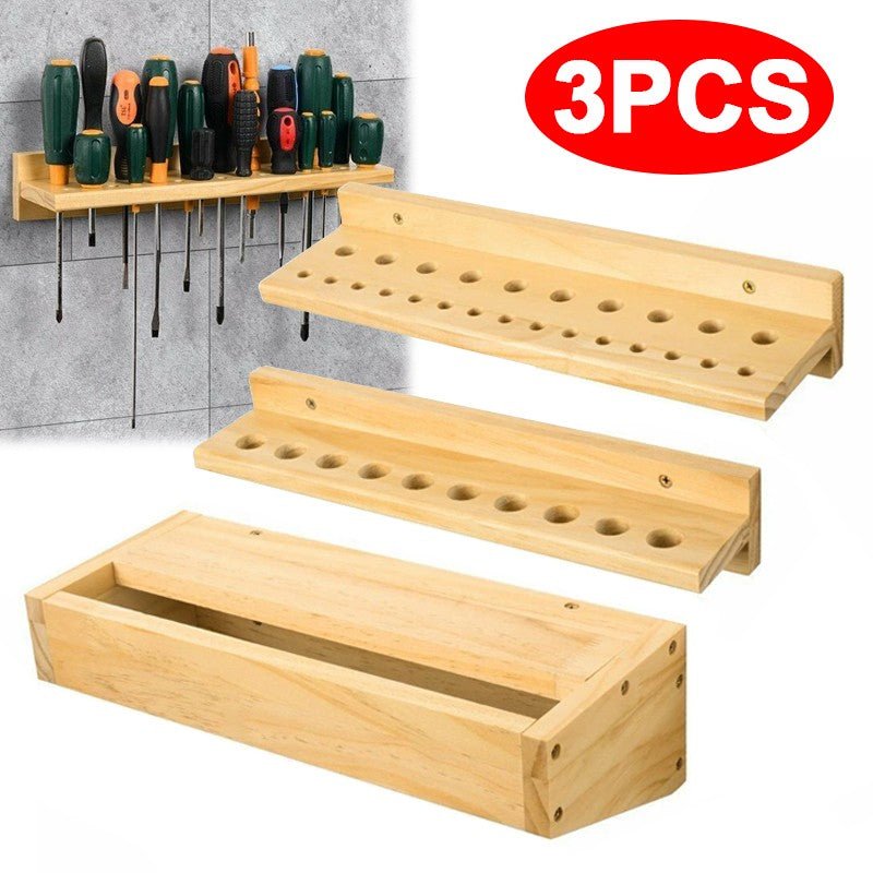 3x Wall Mounted Screwdriver Holder Storage Rack Wrench Workshop Tool Organizer - luna living3x Wall Mounted Screwdriver Holder Storage Rack Wrench Workshop Tool Organizer
