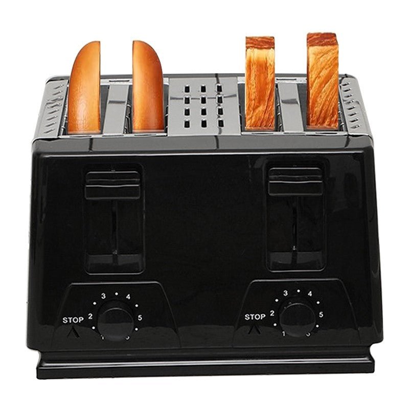 Kitchen Toaster 4 Slice Steel Variable Defrost Reheat Extra Wide Slot - luna livingKitchen Toaster 4 Slice Steel Variable Defrost Reheat Extra Wide Slot