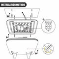 Modern Square LED Ceiling Light Panel - 24W For Bathroom, Kitchen, Bedroom Storage & Home Organization - luna livingModern Square LED Ceiling Light Panel - 24W For Bathroom, Kitchen, Bedroom Storage & Home Organization