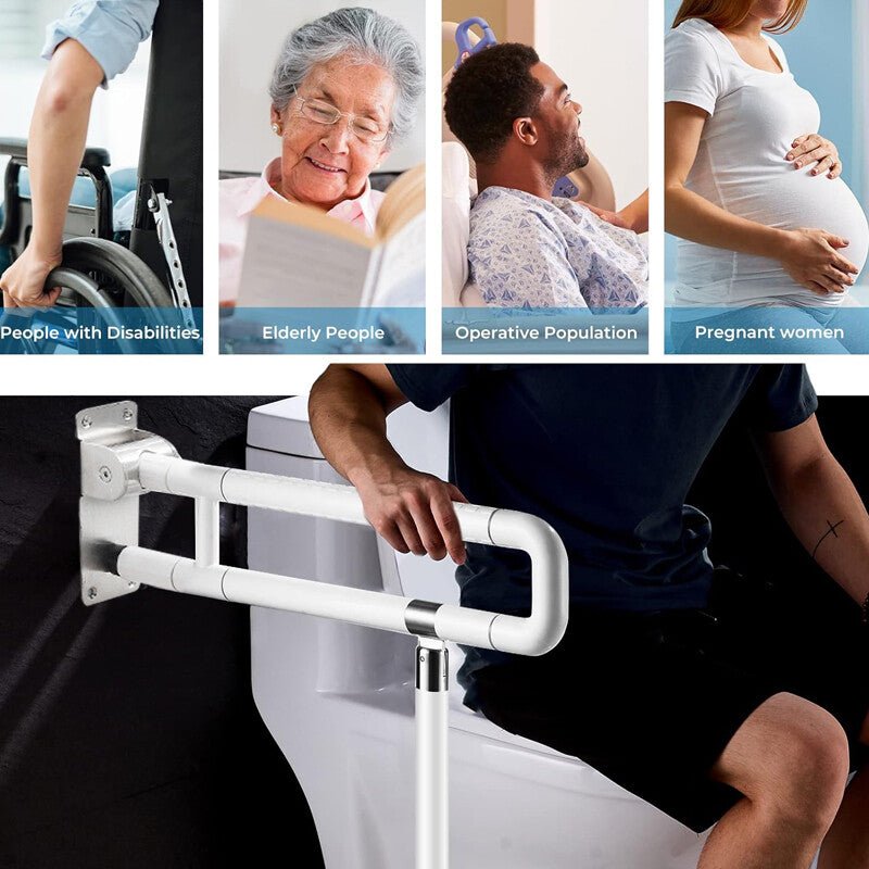 Safety Grab Bar Foldable Toilet Hand Rail Bathroom Support Disabled-Anti-slip Safety Grab Bar Foldable Toilet Hand Rail Bathroom Support Disabled-Anti-slip - luna livingSafety Grab Bar Foldable Toilet Hand Rail Bathroom Support Disabled-Anti-slip Safety Grab Bar Foldable Toilet Hand Rail Bathroom Support Disabled-Anti-slip