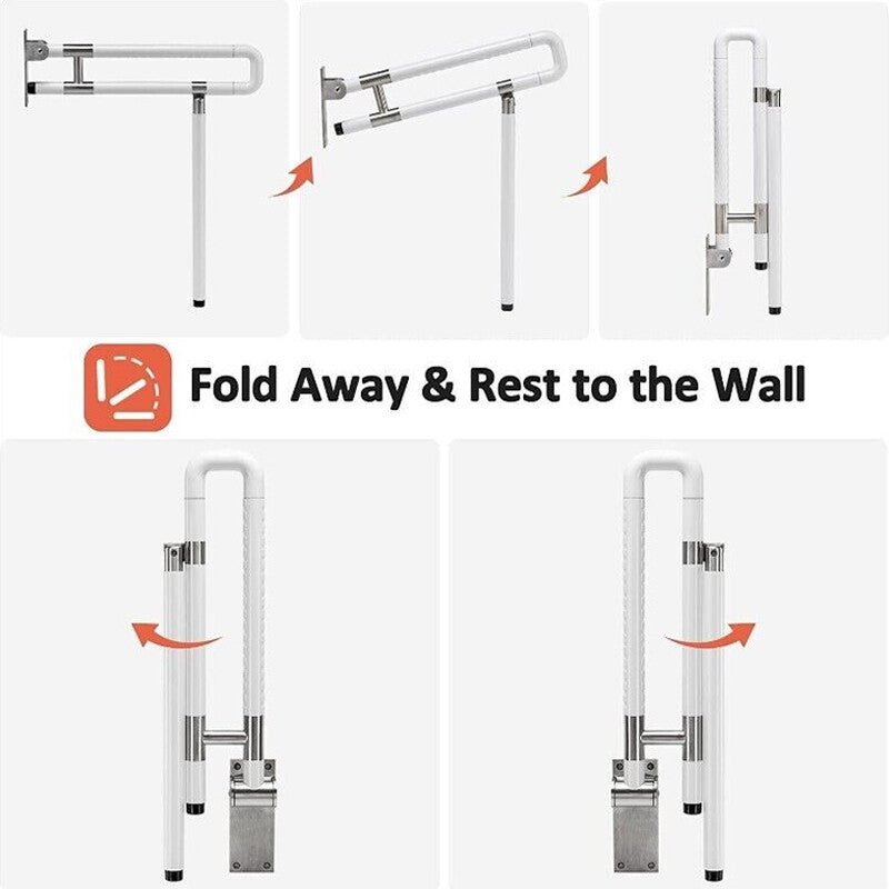 Safety Grab Bar Foldable Toilet Hand Rail Bathroom Support Disabled-Anti-slip Safety Grab Bar Foldable Toilet Hand Rail Bathroom Support Disabled-Anti-slip - luna livingSafety Grab Bar Foldable Toilet Hand Rail Bathroom Support Disabled-Anti-slip Safety Grab Bar Foldable Toilet Hand Rail Bathroom Support Disabled-Anti-slip