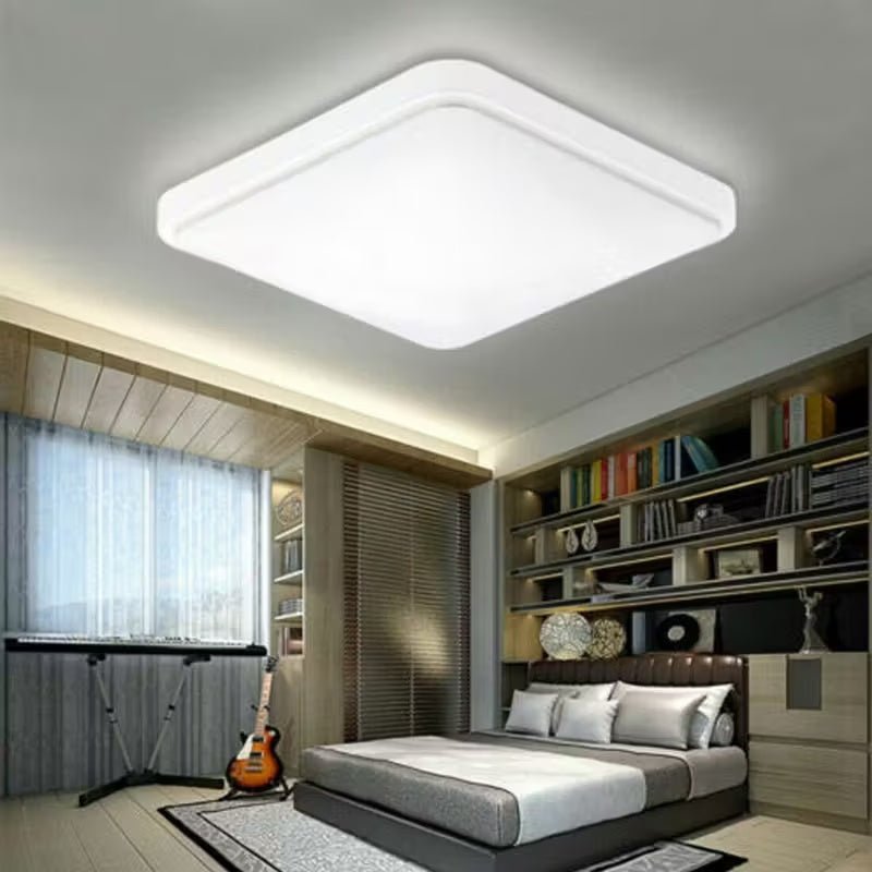 Modern Square LED Ceiling Light Panel - 24W For Bathroom, Kitchen, Bedroom Storage & Home Organization - luna livingModern Square LED Ceiling Light Panel - 24W For Bathroom, Kitchen, Bedroom Storage & Home Organization
