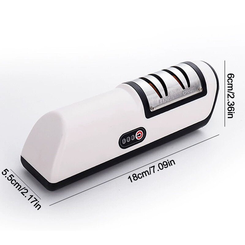 3Speed Electric Knife Sharpener Kitchen Sharpening Polish Tool Stainless Steel R - luna living3Speed Electric Knife Sharpener Kitchen Sharpening Polish Tool Stainless Steel R