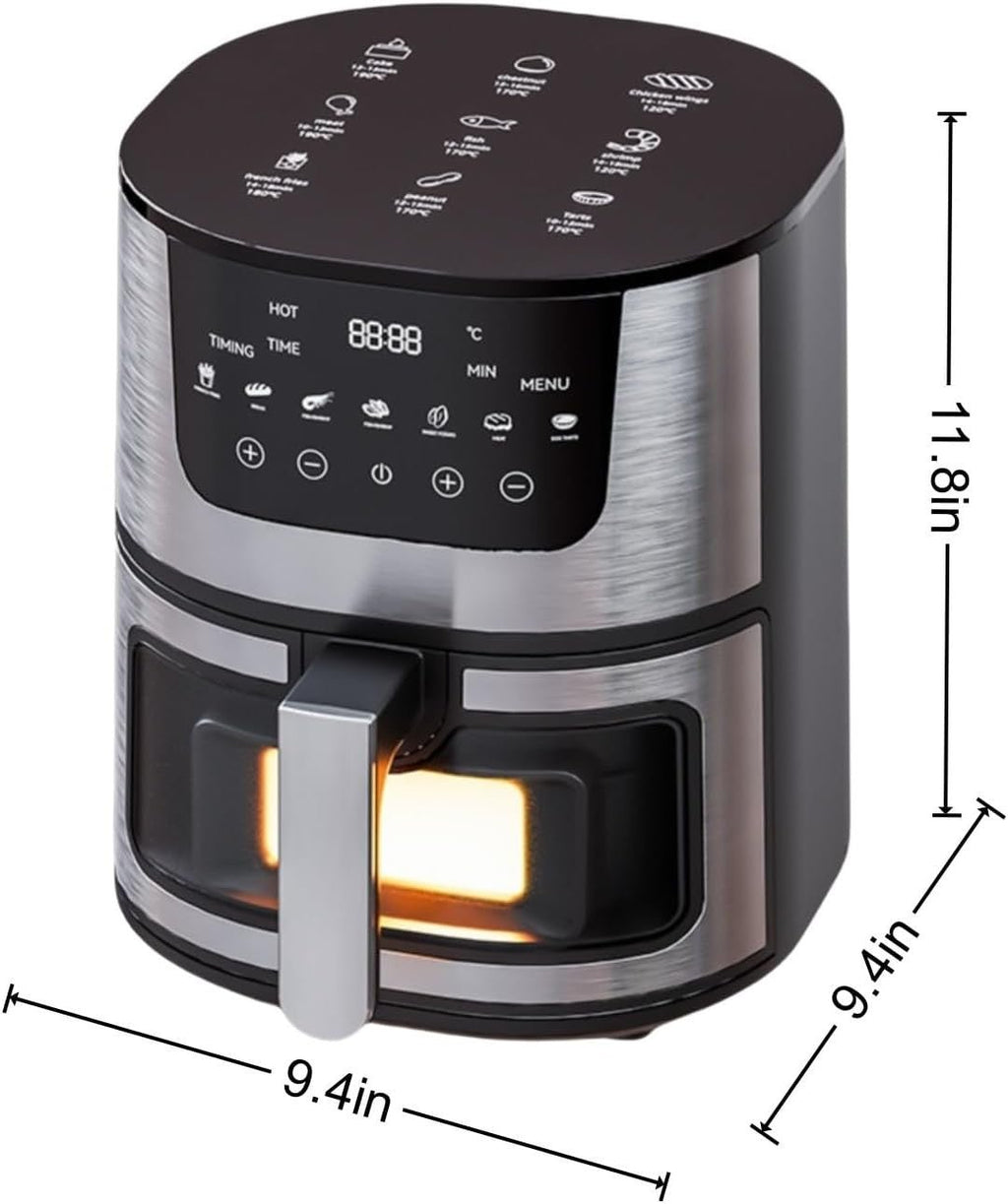 Digital Air Fryer 7L Visible Oil Free Kitchen Cooker Frying Low Fat Mini Oven - luna livingDigital Air Fryer 7L Visible Oil Free Kitchen Cooker Frying Low Fat Mini Oven