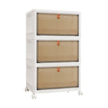 Stackable Storage Boxes With Lids,Sturdy PP Material, Foldable Plastic Storage Unit For Toys Office Supplies Clothes - luna livingStackable Storage Boxes With Lids,Sturdy PP Material, Foldable Plastic Storage Unit For Toys Office Supplies Clothes