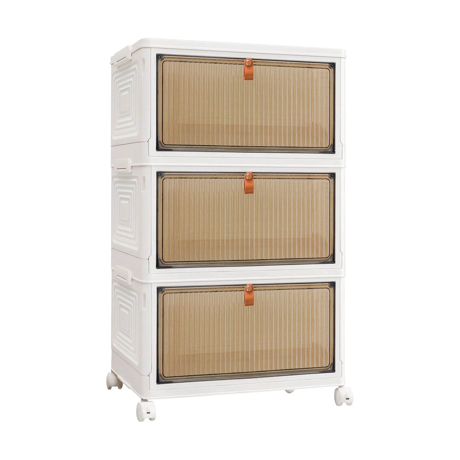 Stackable Storage Boxes With Lids,Sturdy PP Material, Foldable Plastic Storage Unit For Toys Office Supplies Clothes - luna livingStackable Storage Boxes With Lids,Sturdy PP Material, Foldable Plastic Storage Unit For Toys Office Supplies Clothes