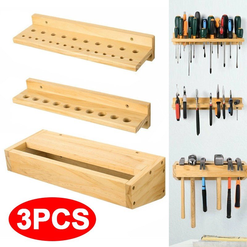 3x Wall Mounted Screwdriver Holder Storage Rack Wrench Workshop Tool Organizer - luna living3x Wall Mounted Screwdriver Holder Storage Rack Wrench Workshop Tool Organizer