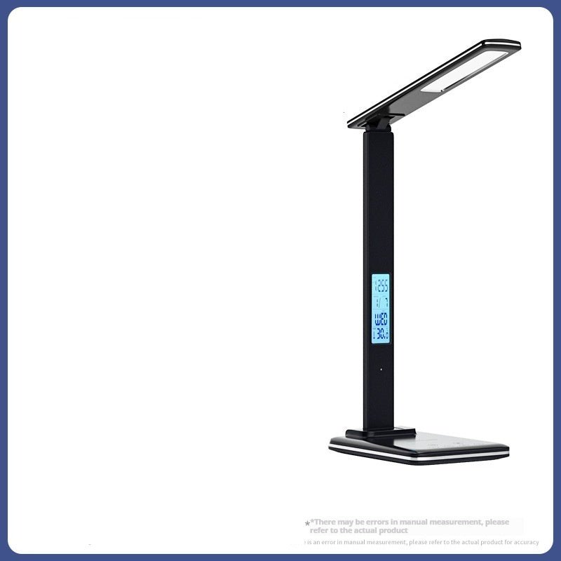 LED Study Table Face With Calendar Clock Wireless Charger Table Lamp - luna livingLED Study Table Face With Calendar Clock Wireless Charger Table Lamp