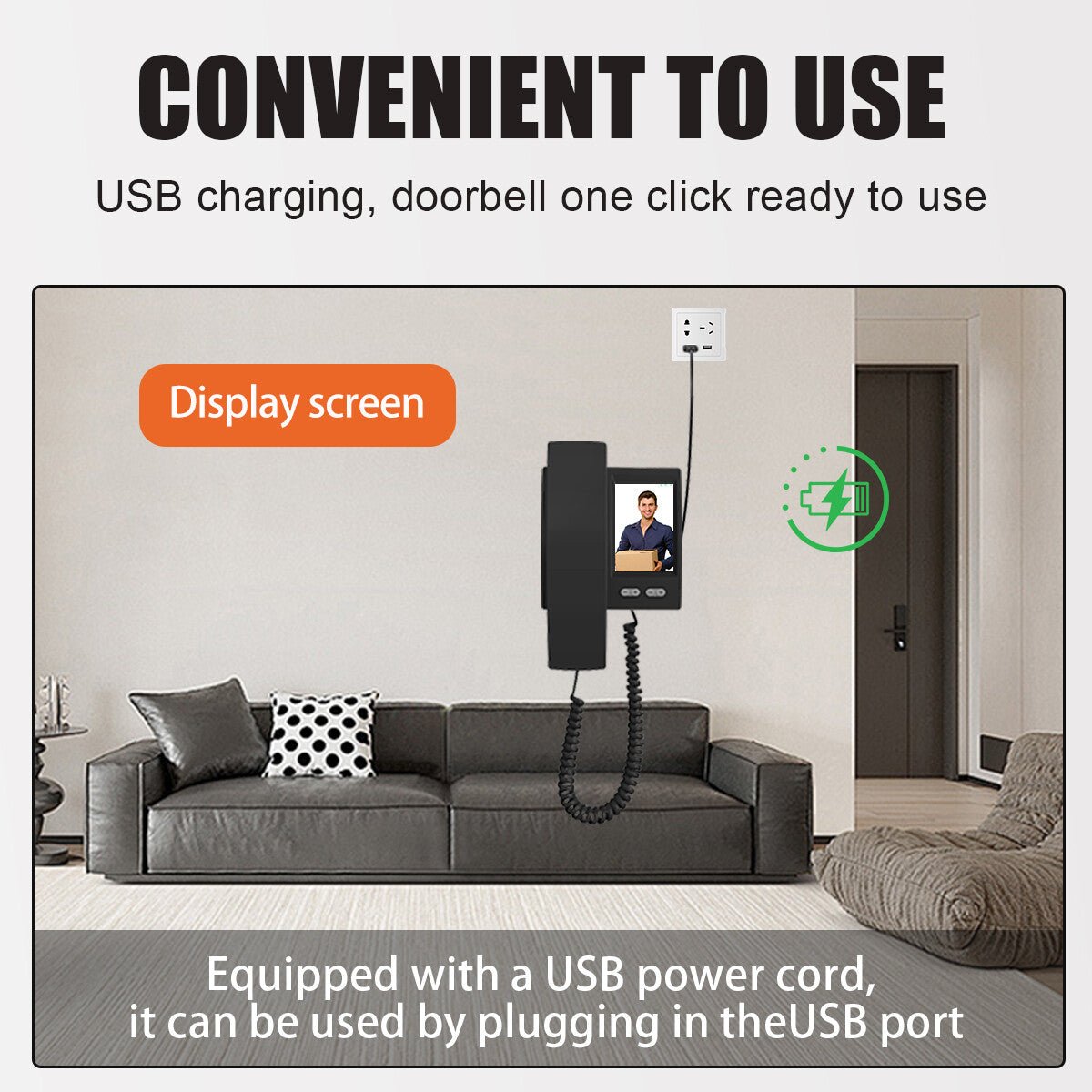 NEW Smart Wireless WiFi Ring Doorbell Security Intercom Video Camera Door Bell. - luna livingNEW Smart Wireless WiFi Ring Doorbell Security Intercom Video Camera Door Bell.