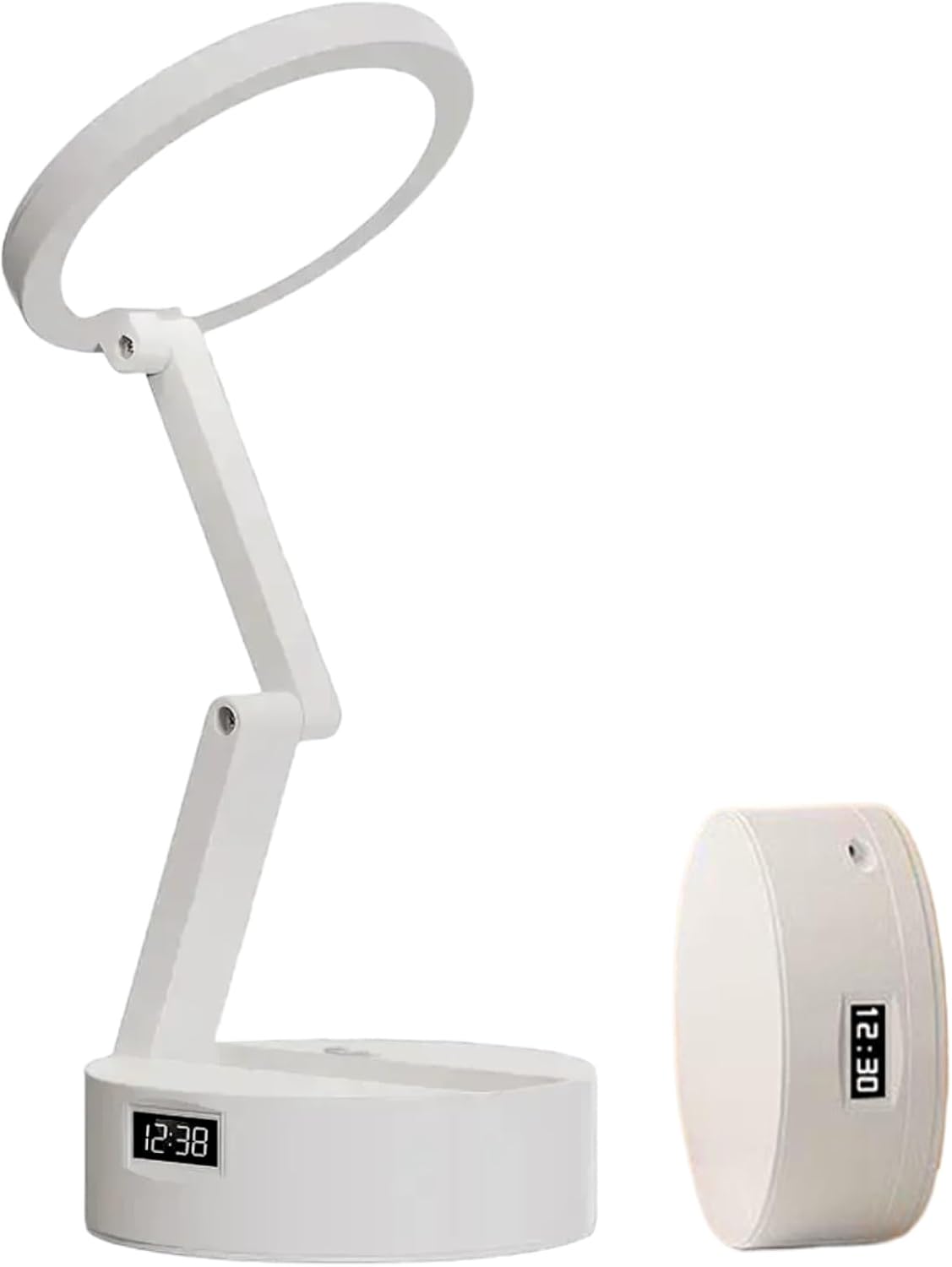 Foldable Book Lamp With LED Clock & Touch Control Night Light For Office, Bedroom, Study - luna livingFoldable Book Lamp With LED Clock & Touch Control Night Light For Office, Bedroom, Study