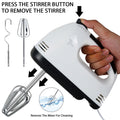 Electric Handheld Whisk 7 Speed Hand Mixer Kitchen Egg Beater Cream Cake Blender - luna livingElectric Handheld Whisk 7 Speed Hand Mixer Kitchen Egg Beater Cream Cake Blender