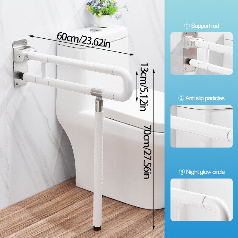 Safety Grab Bar Foldable Toilet Hand Rail Bathroom Support Disabled-Anti-slip Safety Grab Bar Foldable Toilet Hand Rail Bathroom Support Disabled-Anti-slip - luna livingSafety Grab Bar Foldable Toilet Hand Rail Bathroom Support Disabled-Anti-slip Safety Grab Bar Foldable Toilet Hand Rail Bathroom Support Disabled-Anti-slip