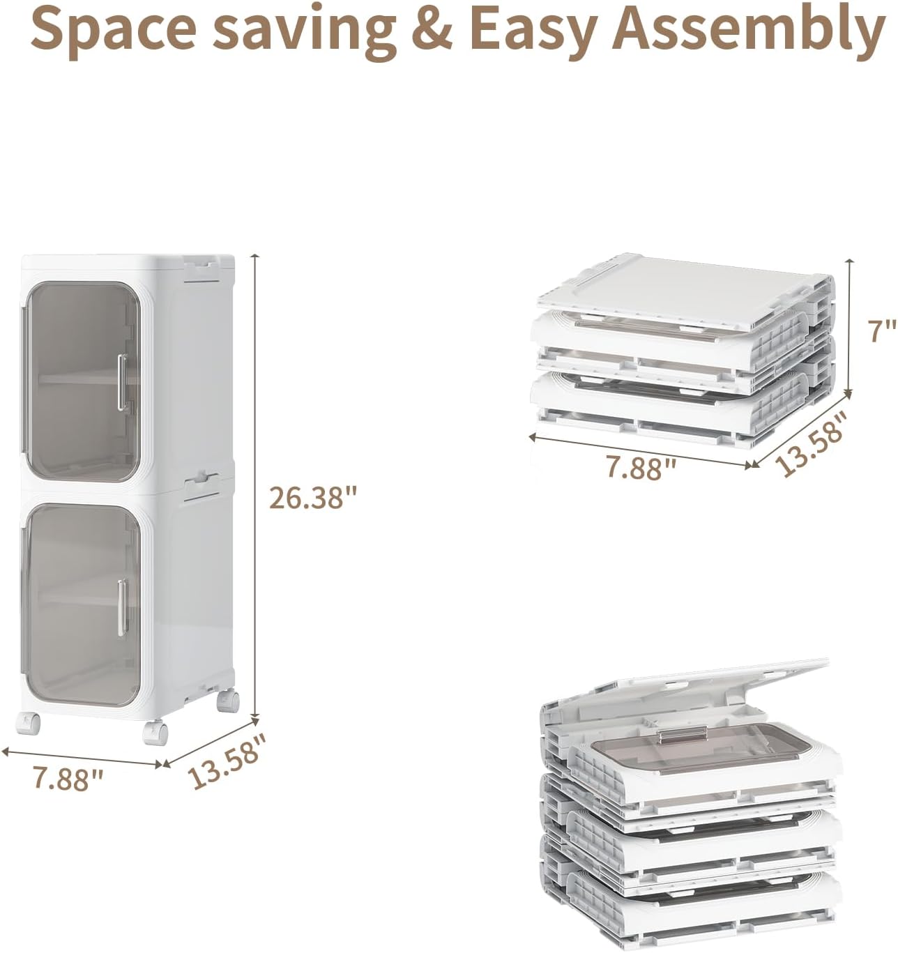 2 Tiers Slim Narrow Storage Cabinet Drawer Bathroom Bedroom Organizer Gap Shelf - luna living2 Tiers Slim Narrow Storage Cabinet Drawer Bathroom Bedroom Organizer Gap Shelf