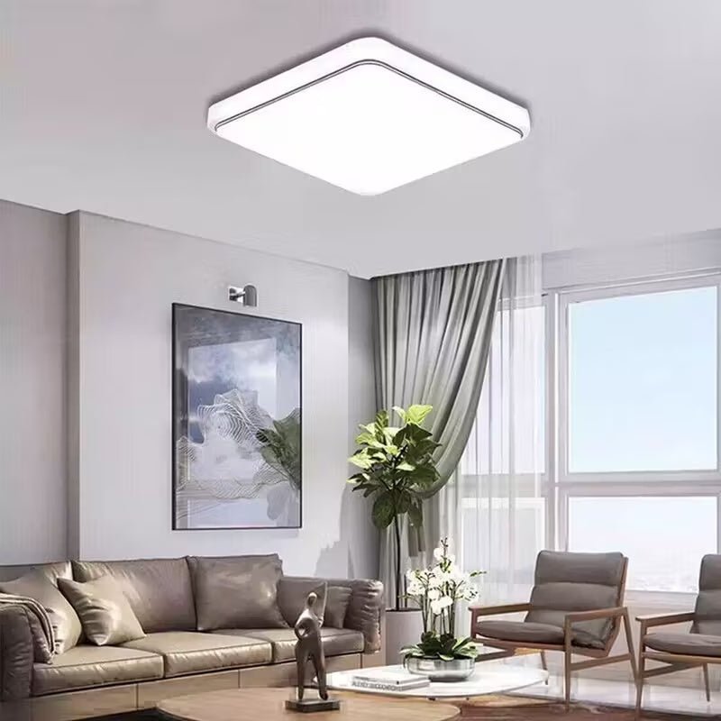 Modern Square LED Ceiling Light Panel - 24W For Bathroom, Kitchen, Bedroom Storage & Home Organization - luna livingModern Square LED Ceiling Light Panel - 24W For Bathroom, Kitchen, Bedroom Storage & Home Organization