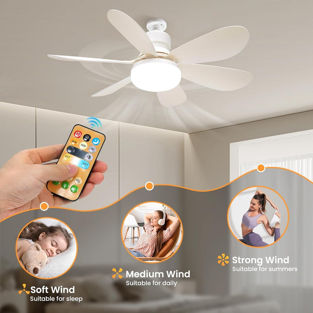 Modern Led Ceiling Fan With Light Dimmable E27 Bedroom Living Room Fan Lamp 30W - luna livingModern Led Ceiling Fan With Light Dimmable E27 Bedroom Living Room Fan Lamp 30W