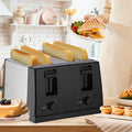 Kitchen Toaster 4 Slice Steel Variable Defrost Reheat Extra Wide Slot - luna livingKitchen Toaster 4 Slice Steel Variable Defrost Reheat Extra Wide Slot