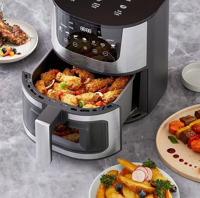 Digital Air Fryer 7L Visible Oil Free Kitchen Cooker Frying Low Fat Mini Oven - luna livingDigital Air Fryer 7L Visible Oil Free Kitchen Cooker Frying Low Fat Mini Oven