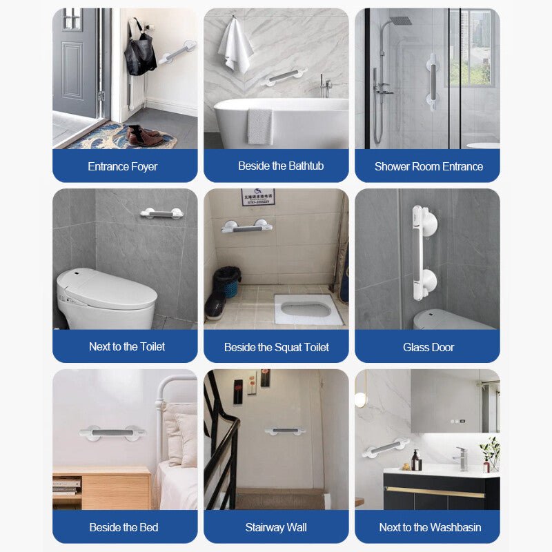 Safety Support Hand Rail Handle Bar Grip Grab Suction Bath Bathroom Shower R - luna livingSafety Support Hand Rail Handle Bar Grip Grab Suction Bath Bathroom Shower R
