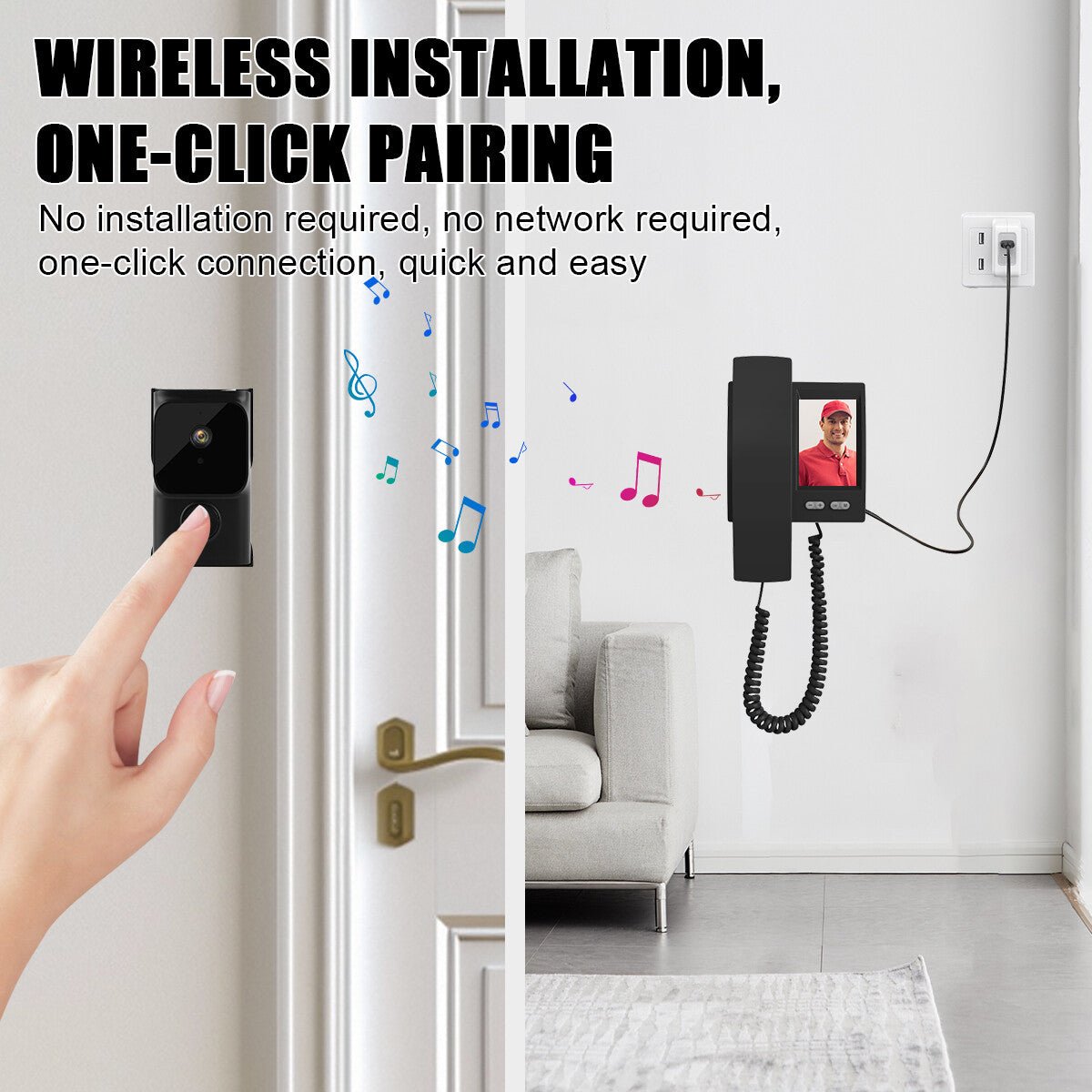 NEW Smart Wireless WiFi Ring Doorbell Security Intercom Video Camera Door Bell. - luna livingNEW Smart Wireless WiFi Ring Doorbell Security Intercom Video Camera Door Bell.