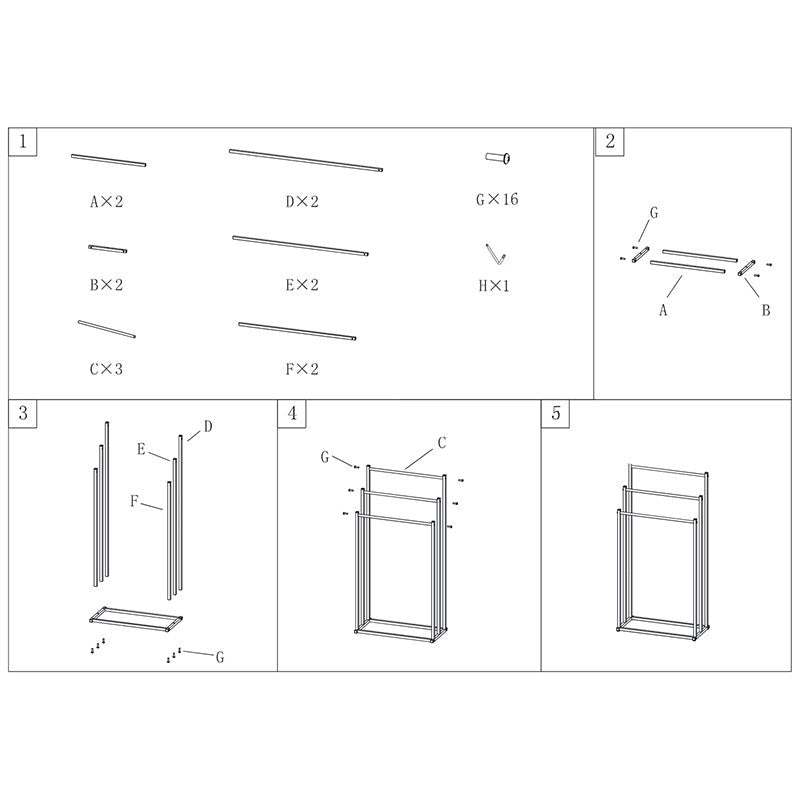 3 Tier Free Standing Towel Rail Stand Unit Rack Storage Bathroom Moveable Black - luna living3 Tier Free Standing Towel Rail Stand Unit Rack Storage Bathroom Moveable Black