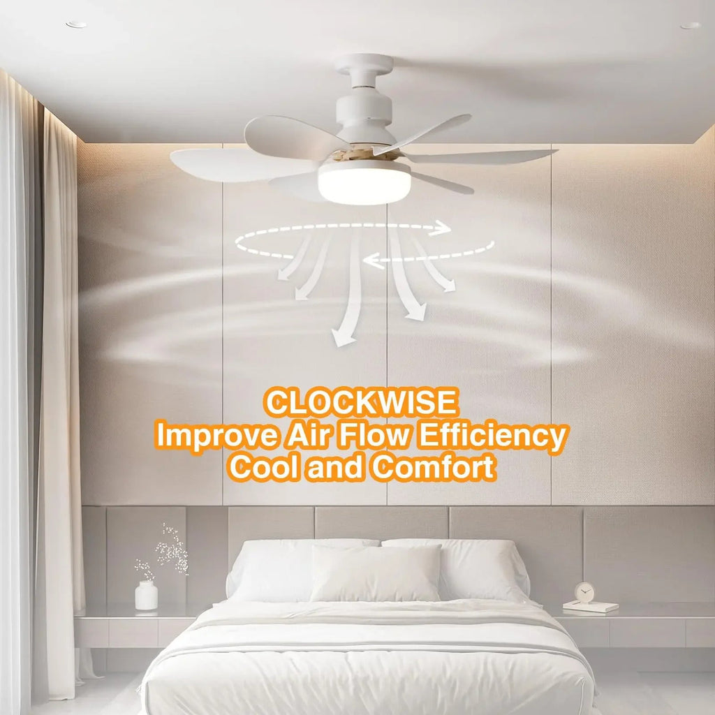 Modern Led Ceiling Fan With Light Dimmable E27 Bedroom Living Room Fan Lamp 30W - luna livingModern Led Ceiling Fan With Light Dimmable E27 Bedroom Living Room Fan Lamp 30W
