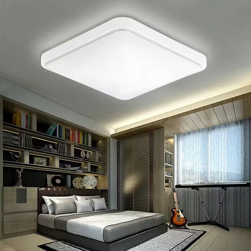 Modern Square LED Ceiling Light Panel - 24W For Bathroom, Kitchen, Bedroom Storage & Home Organization - luna livingModern Square LED Ceiling Light Panel - 24W For Bathroom, Kitchen, Bedroom Storage & Home Organization