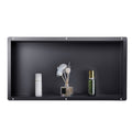 Shower Niche, 33.0 X 63.5 X 10.2 Cm Frameless Recessed Wall Niche, Heavy-duty Stainless Steel Modern Shampoo Storage Organizer, Sealed Waterproof, Durable & Easy To Install, Black For Bathroom - luna livingShower Niche, 33.0 X 63.5 X 10.2 Cm Frameless Recessed Wall Niche, Heavy-duty Stainless Steel Modern Shampoo Storage Organizer, Sealed Waterproof, Durable & Easy To Install, Black For Bathroom