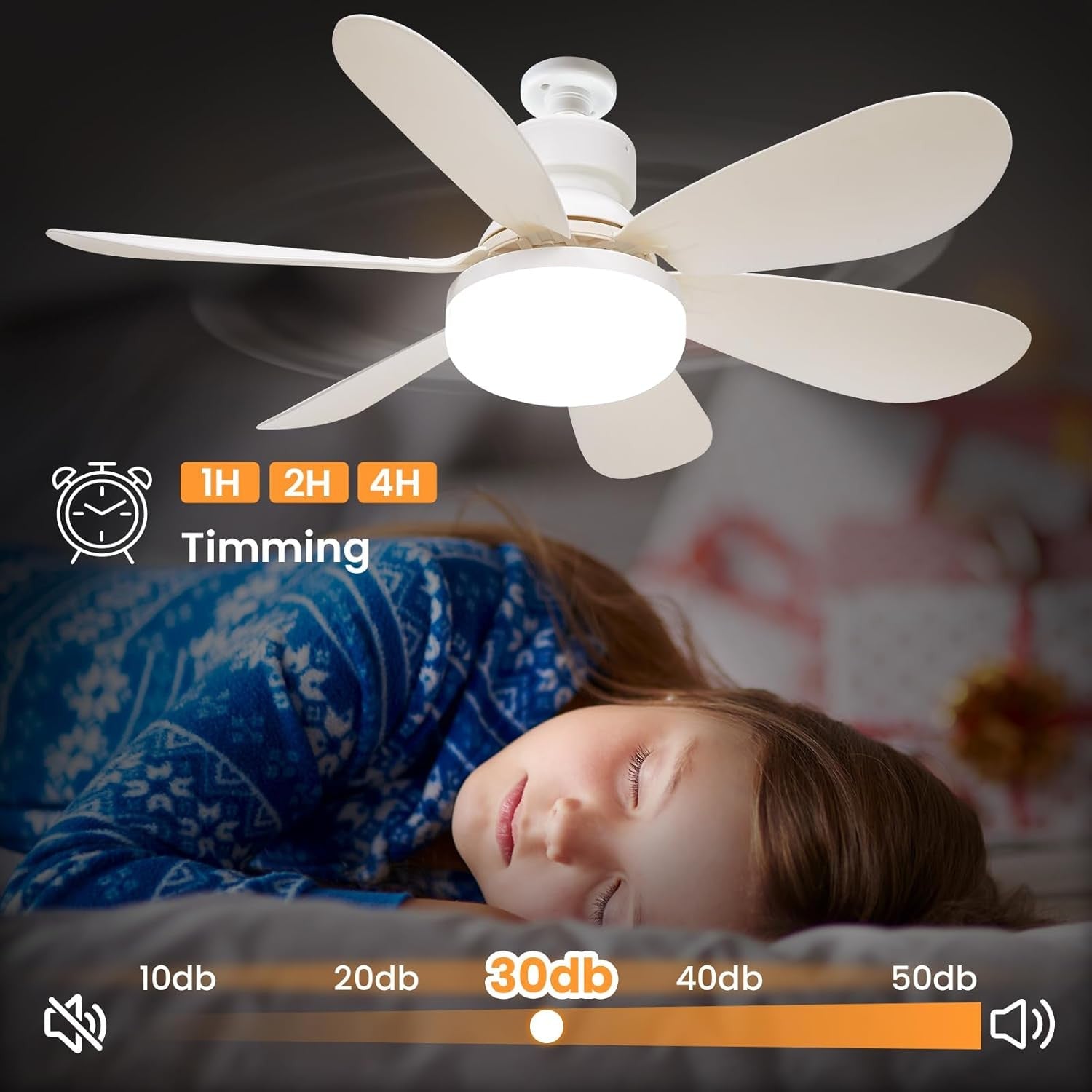 Modern Led Ceiling Fan With Light Dimmable E27 Bedroom Living Room Fan Lamp 30W - luna livingModern Led Ceiling Fan With Light Dimmable E27 Bedroom Living Room Fan Lamp 30W