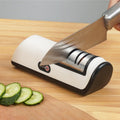3Speed Electric Knife Sharpener Kitchen Sharpening Polish Tool Stainless Steel R - luna living3Speed Electric Knife Sharpener Kitchen Sharpening Polish Tool Stainless Steel R