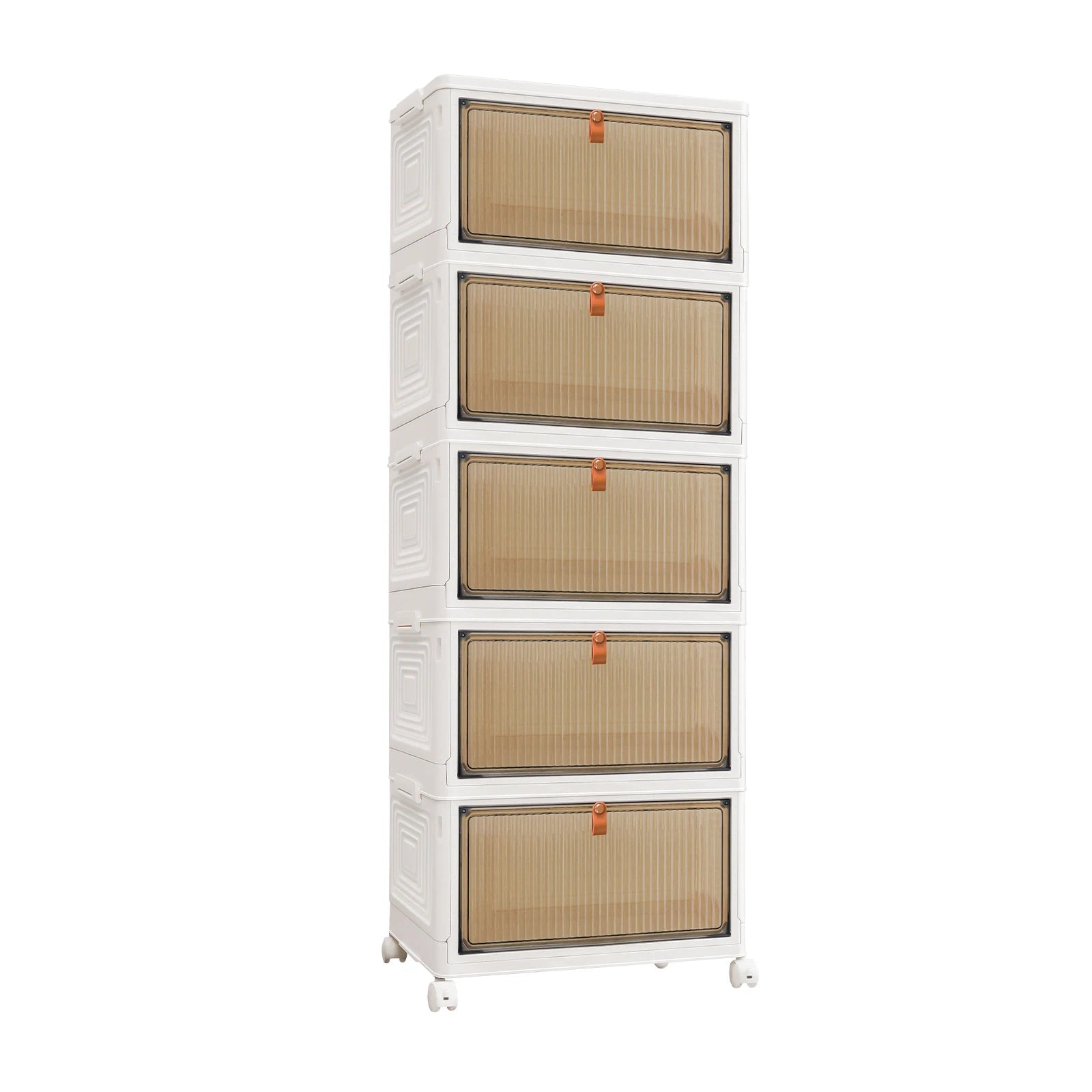 Stackable Storage Boxes With Lids,Sturdy PP Material, Foldable Plastic Storage Unit For Toys Office Supplies Clothes - luna livingStackable Storage Boxes With Lids,Sturdy PP Material, Foldable Plastic Storage Unit For Toys Office Supplies Clothes