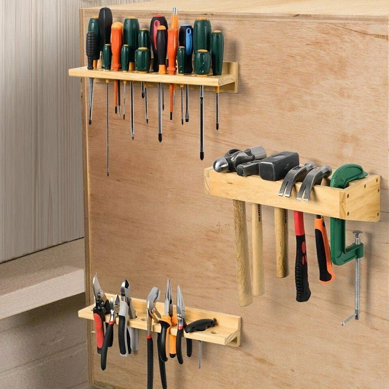 3x Wall Mounted Screwdriver Holder Storage Rack Wrench Workshop Tool Organizer - luna living3x Wall Mounted Screwdriver Holder Storage Rack Wrench Workshop Tool Organizer